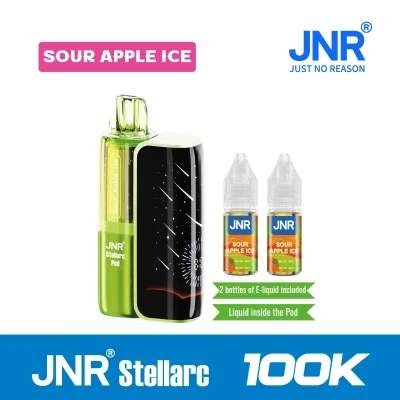 Sour Apple ice | JNR Vape Stellarc 100K Puffs Kit - Refillable & Replaceable Pod Vape